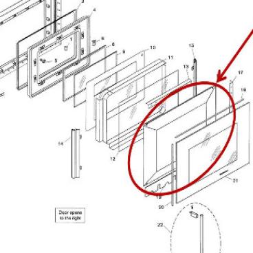 Bosch Part# 00142077 Door Panel (OEM) Inner/Front