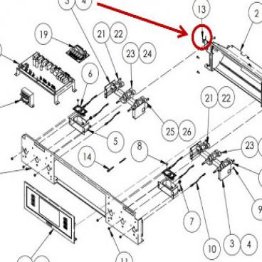 Dacor Part# 100063 Torsion Spring (OEM) Left