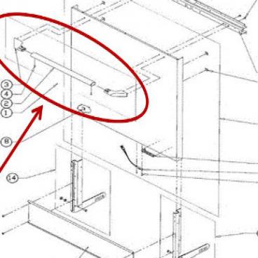 Dacor Part# 100544 Handle Assembly (OEM)