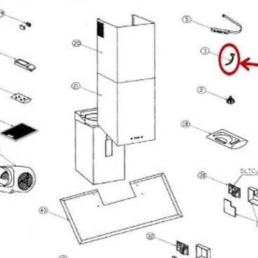 Dacor Part# 101953 Lamp Support (OEM)