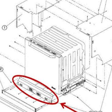 Dacor Part# 13828 Base Cover Assembly (OEM)