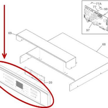 Frigidaire Part# 139034546 Control Panel Assembly (OEM)