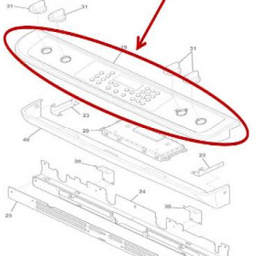 Frigidaire Part# 139059421 Control Panel Assembly (OEM)