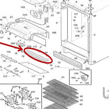 Frigidaire Part# 216659400 Light Shield (OEM)