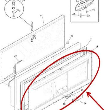 Frigidaire Part# 216829800 Door Panel (OEM) Inner