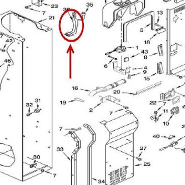 Whirlpool Part# 2187673 Wire Harness (OEM)