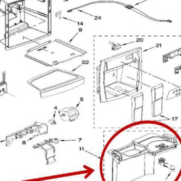 Whirlpool Part# 2305458AP Separator (OEM)