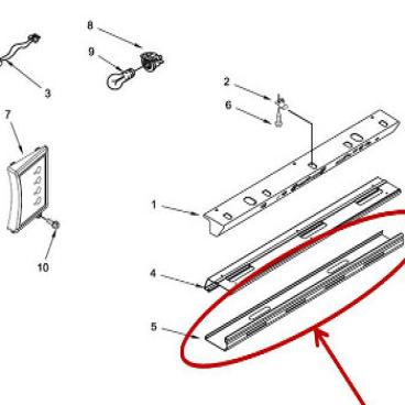 Whirlpool Part# 2307596 Light Lens (OEM)