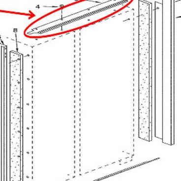 Whirlpool Part# 2313960S Cabinet Trim (OEM)