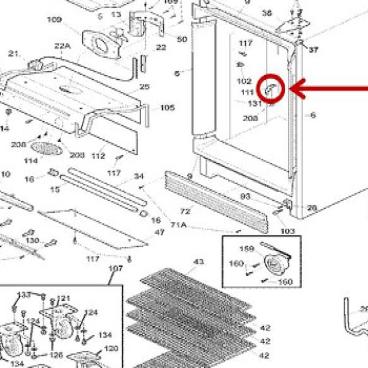 Frigidaire Part# 297141400 Evaporator Cover Bracket (OEM)