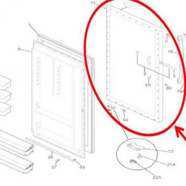 Frigidaire Part# 297382800 Panel (OEM)