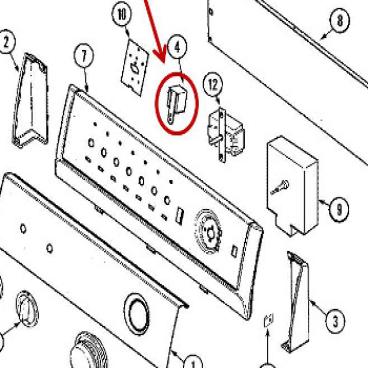 Maytag Part# 31001446 Heat Switch (OEM) 2 Pos.