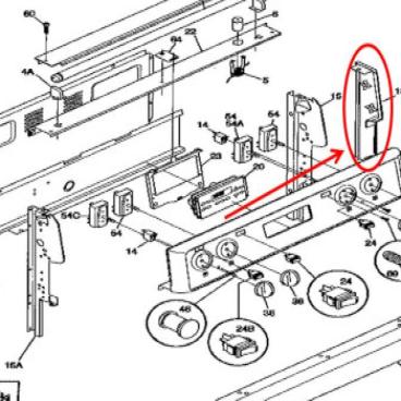 Frigidaire Part# 316026905 End Cap (OEM) Left