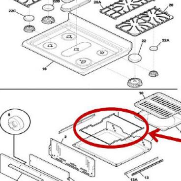 Frigidaire Part# 316115601 Rack Assembly (OEM)