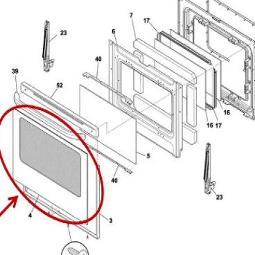 Frigidaire Part# 316453047 Glass Assembly (OEM)