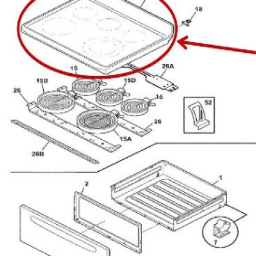 Frigidaire Part# 316456254 Main Top (OEM)