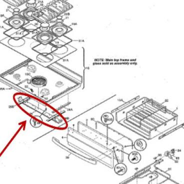 Frigidaire Part# 318050605 Trim Ring (OEM)