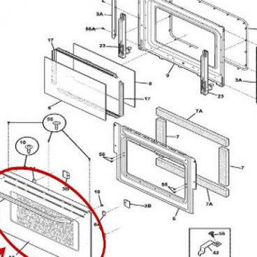 Frigidaire Part# 318272140 Door Assembly (OEM)