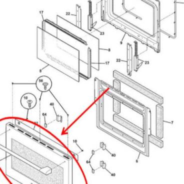 Frigidaire Part# 318344013 Door Assembly (OEM)