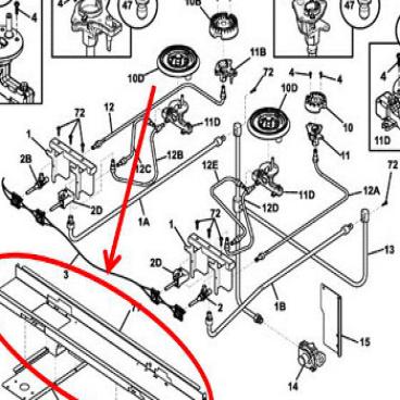 Frigidaire Part# 318355502 Bracket (OEM)