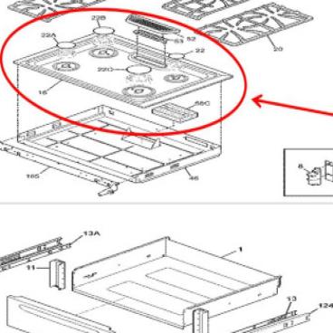 Frigidaire Part# 318569264 Maintop Assembly (OEM)