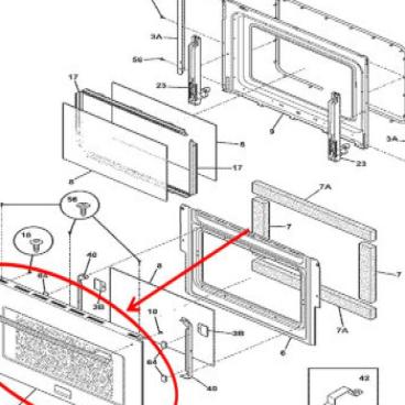 Frigidaire Part# 318927814 Door Assembly (OEM)