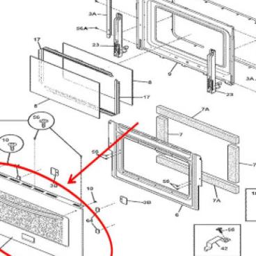 Frigidaire Part# 318927821 Door Assembly (OEM)