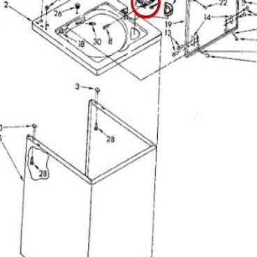 Whirlpool Part# 3355807 Lid Switch (OEM)