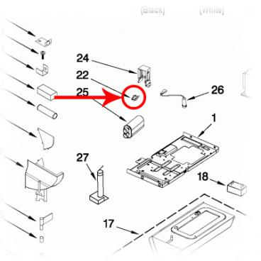 Jenn-Air JMV9186WP1 Fixed Hood Thermostat - Genuine OEM