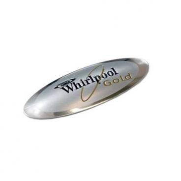 Whirlpool 7GU3800XTVY6 Front Nameplate (Gold) - Genuine OEM