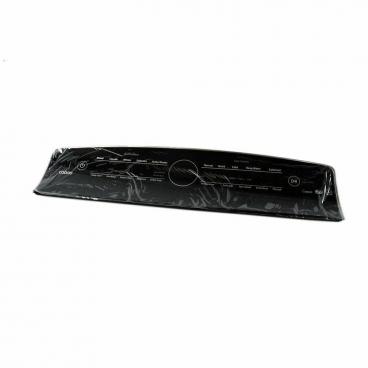 Whirlpool WGD8000DW0 Dryer Control Panel Overlay (Black) - Genuine OEM