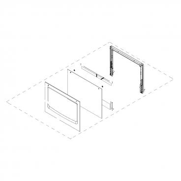 Whirlpool WOC75EC0HS02 Door Assembly (Stainless) - Genuine OEM