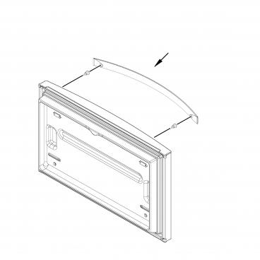 Whirlpool WRF532SMHZ01 Door Handle (Frz, Stainless) - Genuine OEM