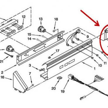 Whirlpool Part# 3949740 Endcap (OEM)