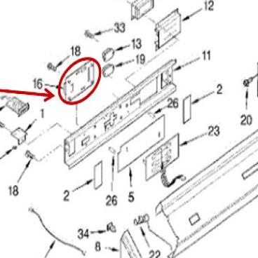 Whirlpool Part# 3950777 Microcomputer (OEM)