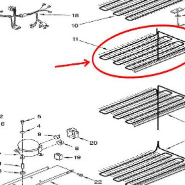 Whirlpool Part# 4-82194-003 Evaporator (OEM)