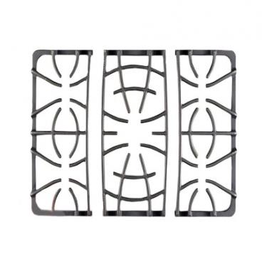 Frigidaire DGGF3032KBK Burner Grate Kit (3 piece - Left, right, and center w/foot pads) - Genuine OEM