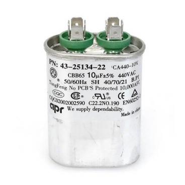 Rheem Part# 43-25134-22 Oval Replacement Run Capacitor (OEM)