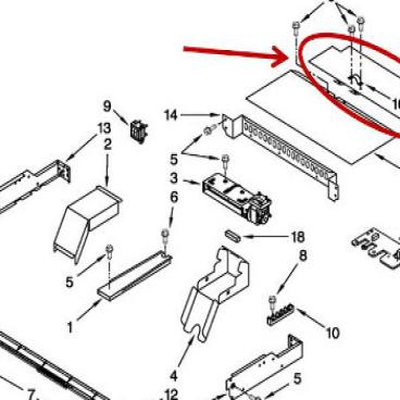 Whirlpool Part# 4452366 Cover (OEM) Top