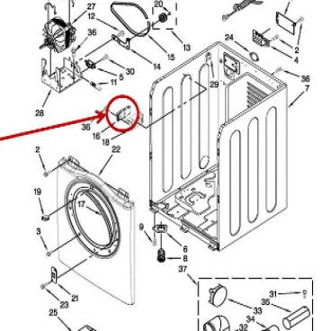 Whirlpool Part# 4452621 Vent Grille (OEM)