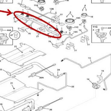 Frigidaire Part# 5304506502 Manifold Pipe (OEM)