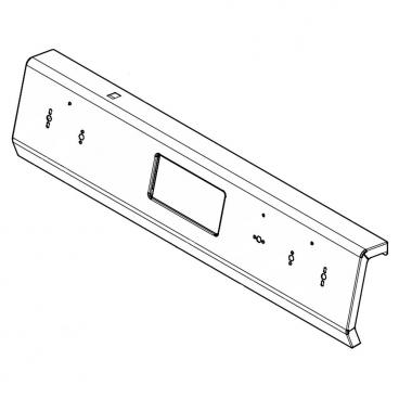 Frigidaire Part# 5304509316 Backguard Panel (Black,Stainless) - Genuine OEM