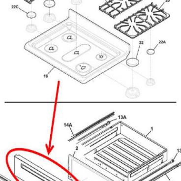 Frigidaire Part# 5304510528 Panel (OEM)