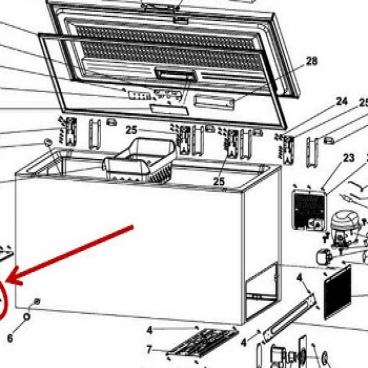 Frigidaire Part# 5304512560 Foot Assembly (OEM)