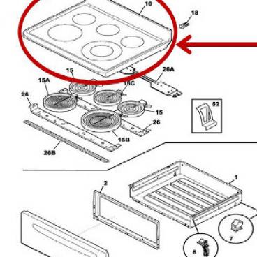 Frigidaire Part# 5304513264 Smoothtop Assembly (OEM)