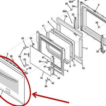 Frigidaire Part# 5304514324 Glass Assembly (OEM)