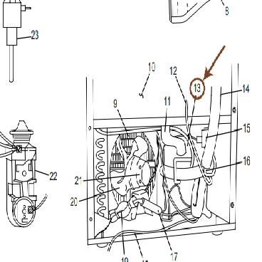 U-Line Part# 5406-S Compressor (OEM)