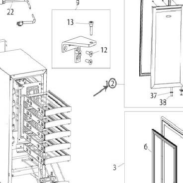 U-Line Part# 80-17065-13 Stainless SteelDoor Assembly, LH (OEM)