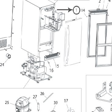 U-Line Part# 80-17071-02 White Door Assembly, RH (OEM)