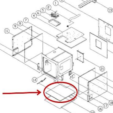 Dacor Part# 80133 Insulation (OEM) Top,Bottom